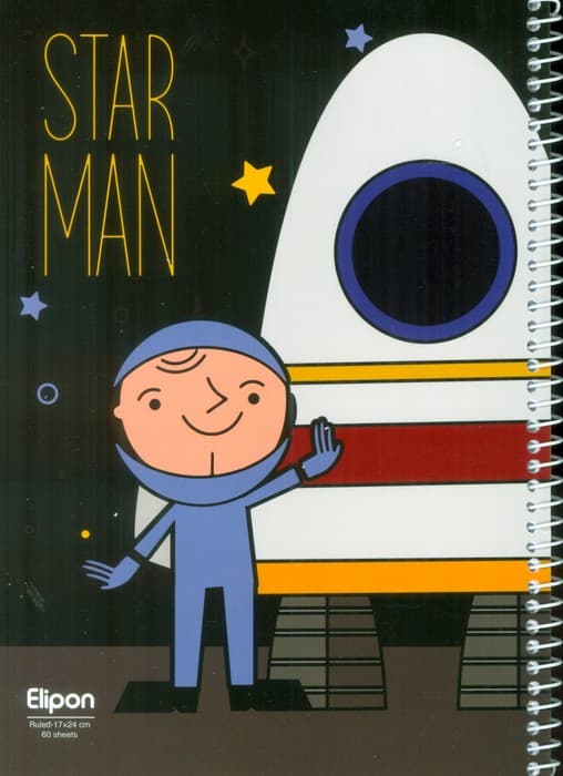 دفتر خط دار فانتزی 60 برگ (12طرح،کد 223)،(سیمی)