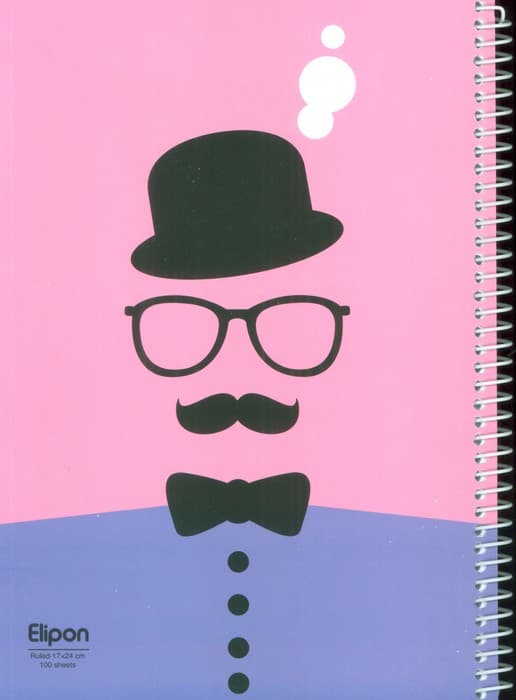 دفتر خط دار فانتزی 100 برگ (12طرح،کد 239)،(سیمی)