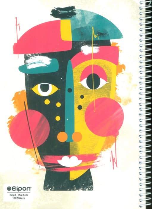 دفتر خط دار فانتزی 100 برگ (12طرح،کد 239)،(سیمی)