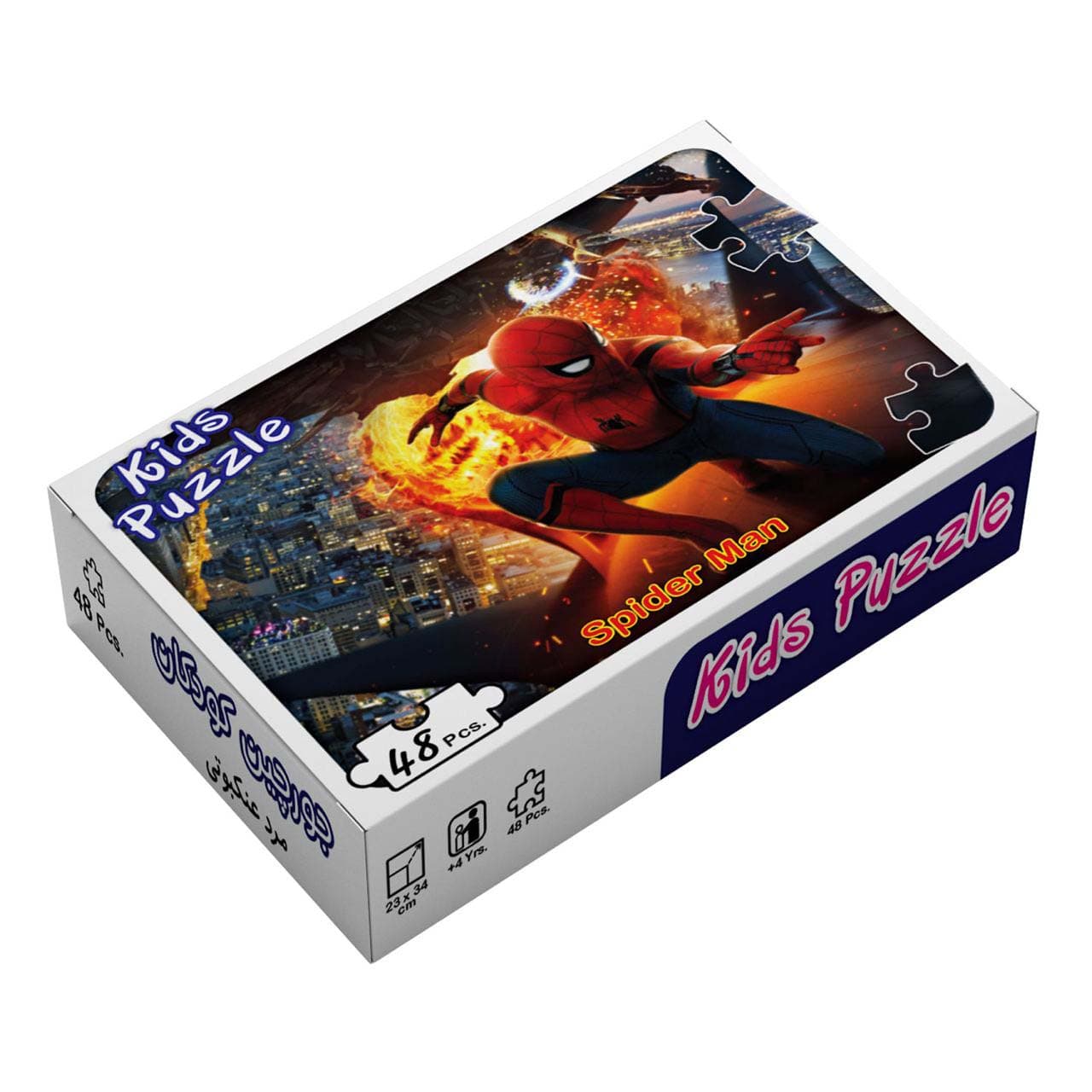 بسته پازل مرد عنکبوتی (48تکه،باجعبه)