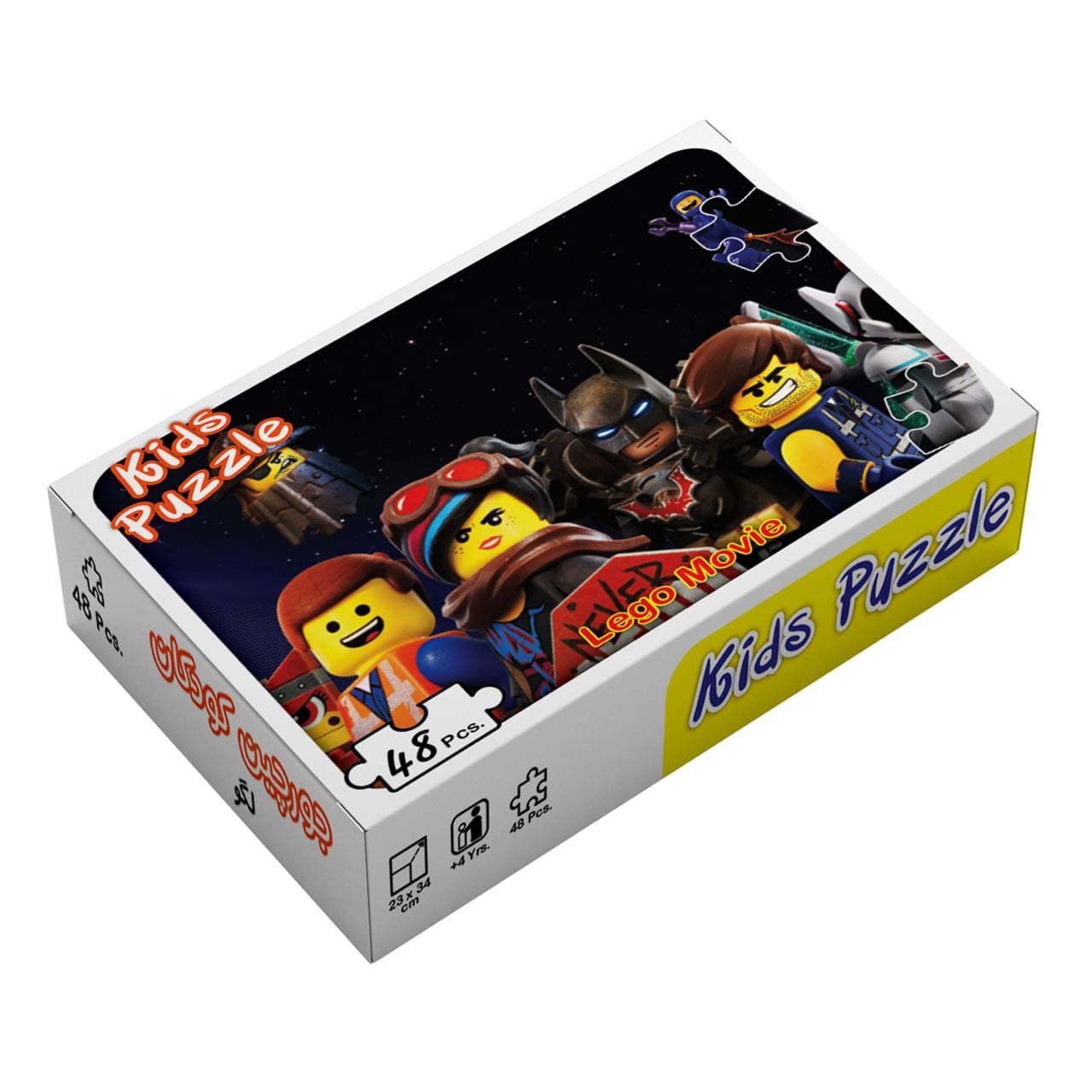 بسته پازل لگو (48تکه،باجعبه)