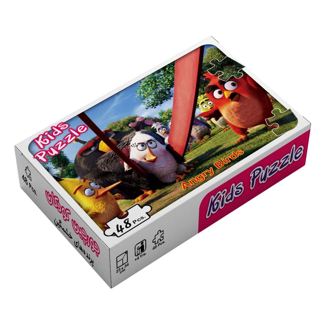 بسته پازل پرنده های خشمگین (48تکه،باجعبه)