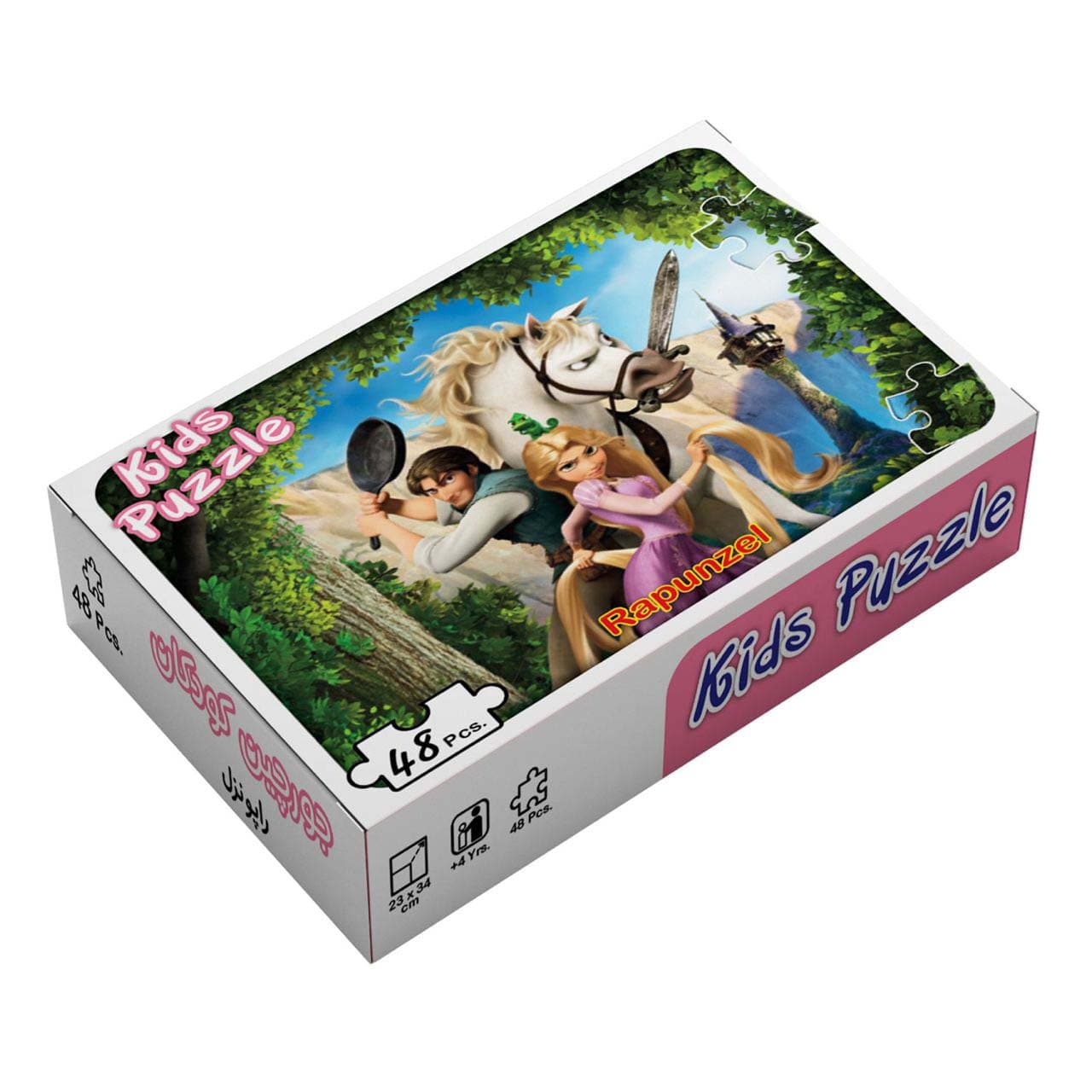 بسته پازل راپونزل (48تکه،باجعبه)