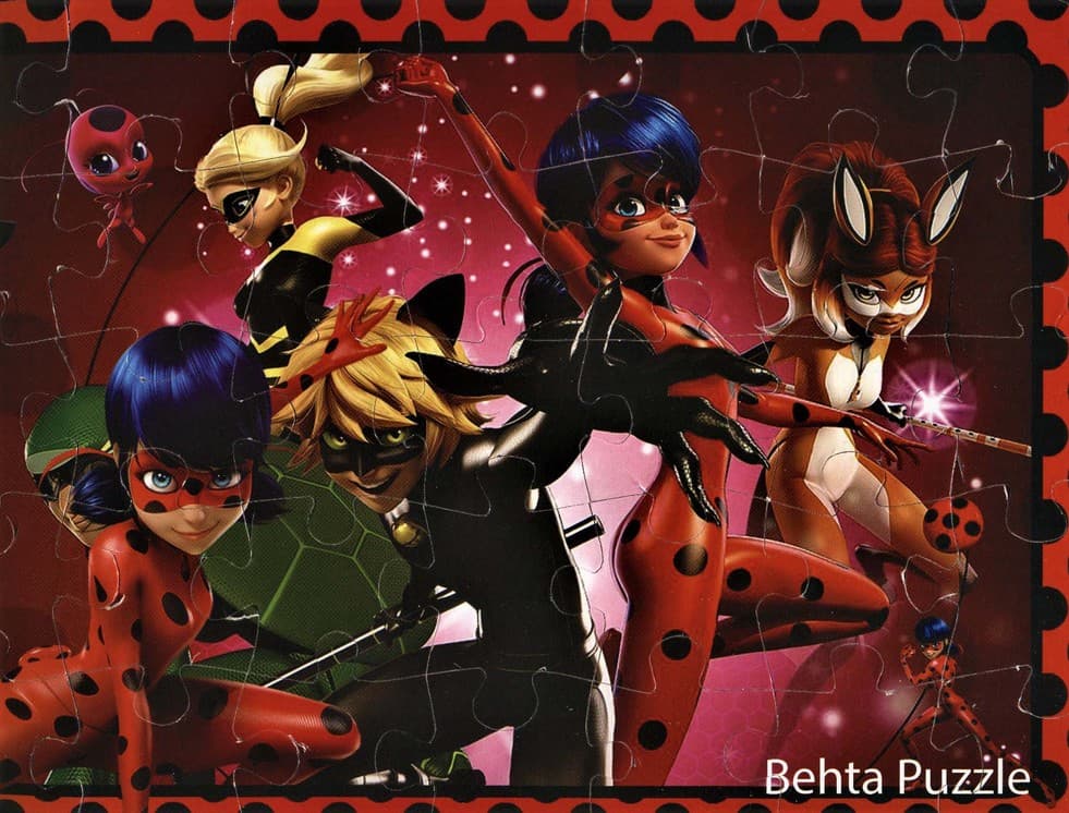 پازل فومی دختر کفش دوزکی 22*33 (35 تکه)،(گلاسه)