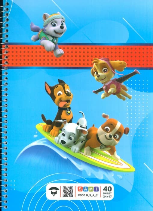 دفتر 40 برگ SAMI (کد BSA01)،(سیمی)