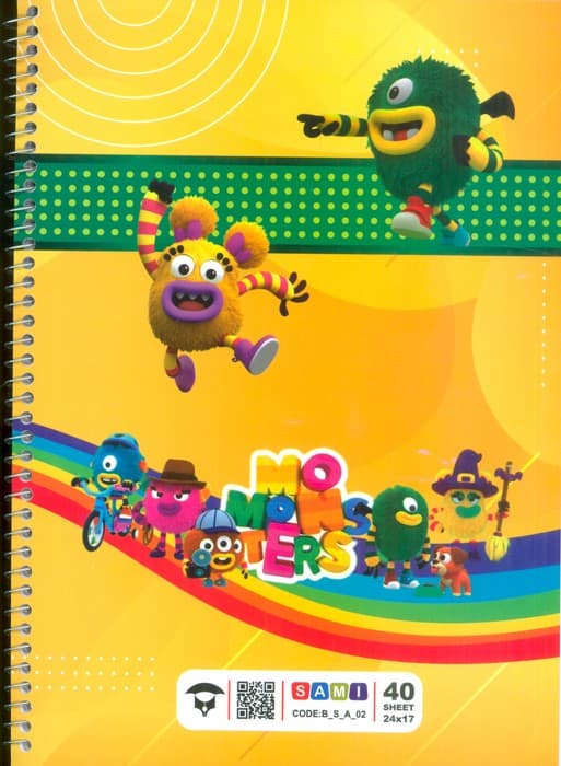 دفتر 40 برگ SAMI (کد BSA02)،(سیمی)