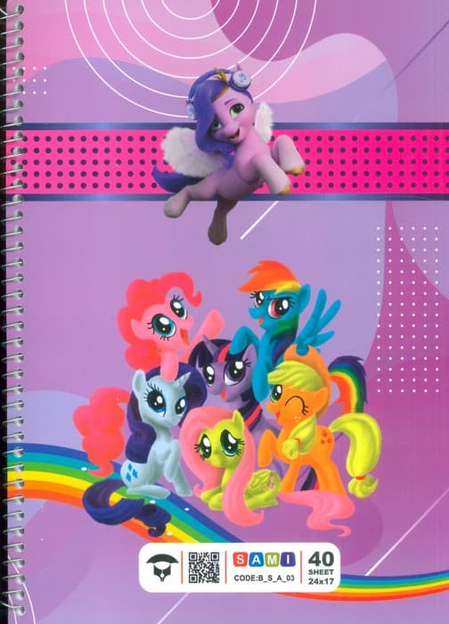 دفتر 40 برگ SAMI (کد BSA03)،(سیمی)