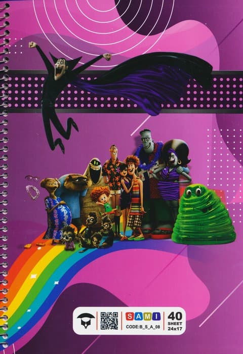 دفتر 40 برگ SAMI (کد BSA08)،(سیمی)