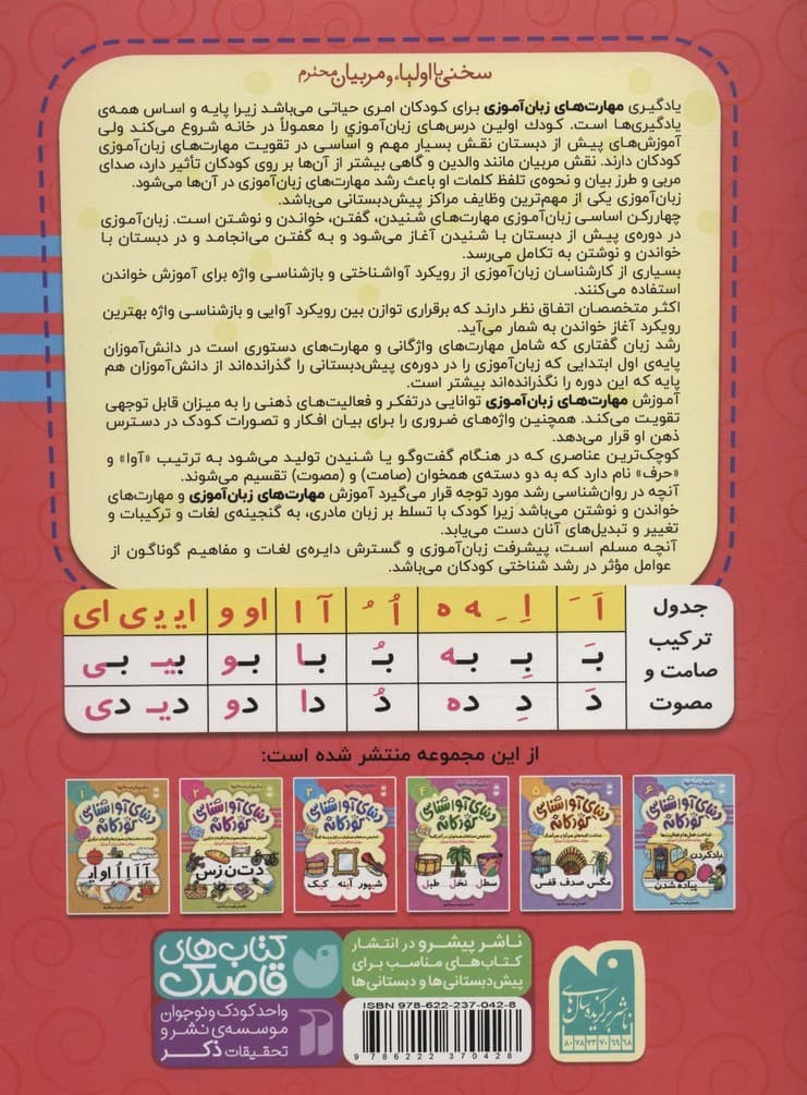 دنیای آواشناسی کودکانه 3 (تشخیص صداهای همخوان در اول و وسط کلمه،مهارت های زبان آموزی)