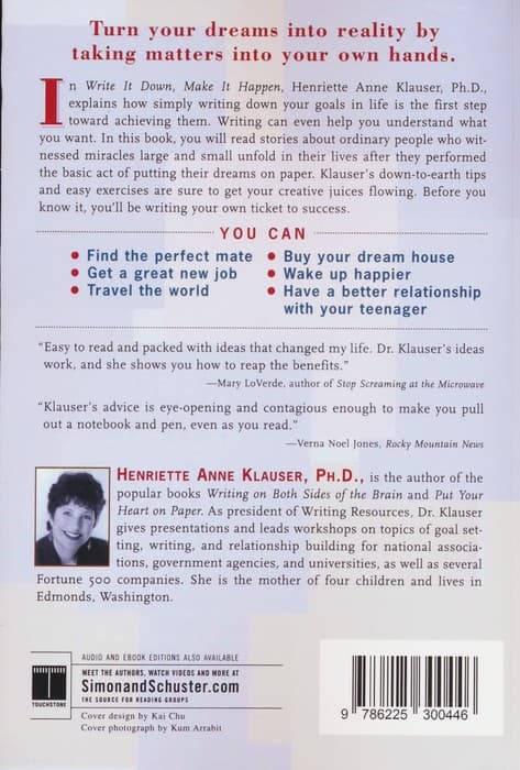 WRITE IT DOWN،MAKE IT HAPPEN:بنویس تا اتفاق بیفتد (زبان اصلی،انگلیسی)