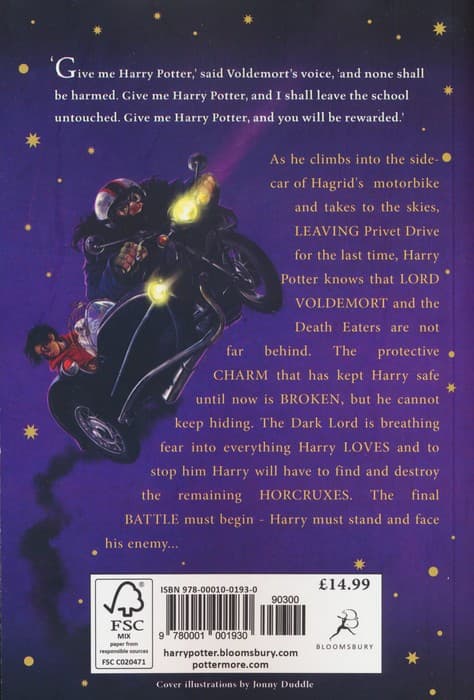 HARRY POTTER AND THE DEATHLY HALLOWS 7:هری پاتر و یادگاران مرگ 7 (زبان اصلی،انگلیسی)