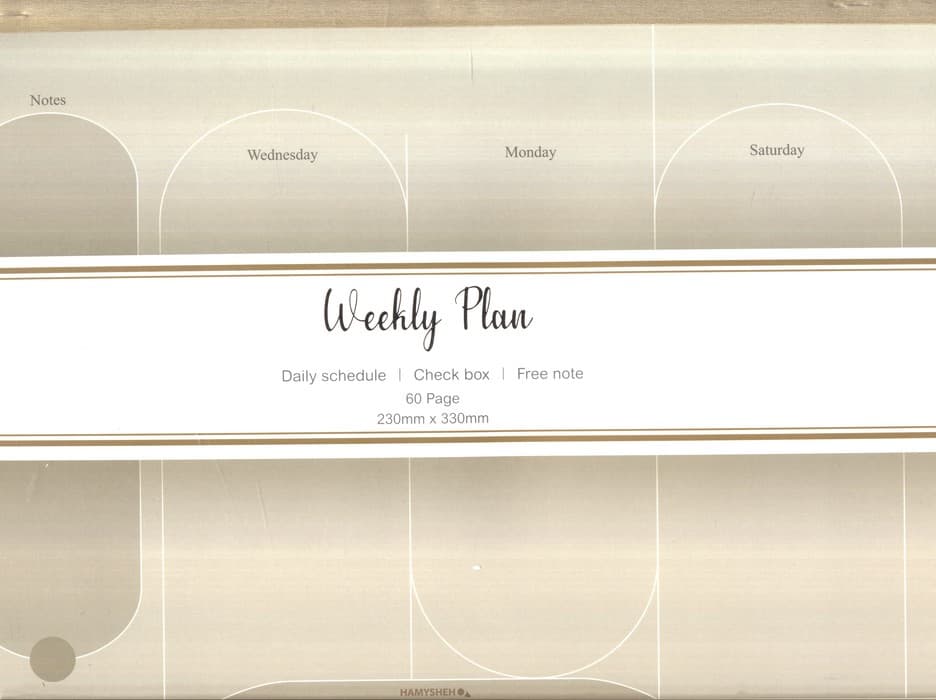 دفتر برنامه ریزی (پلنر هفتگی،WEEKLY PLANNER)،(کد 885)