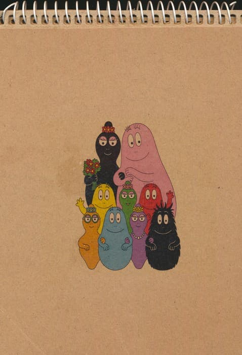 دفتر یادداشت بی خط آن روزها (چند طرح)،(سیمی)