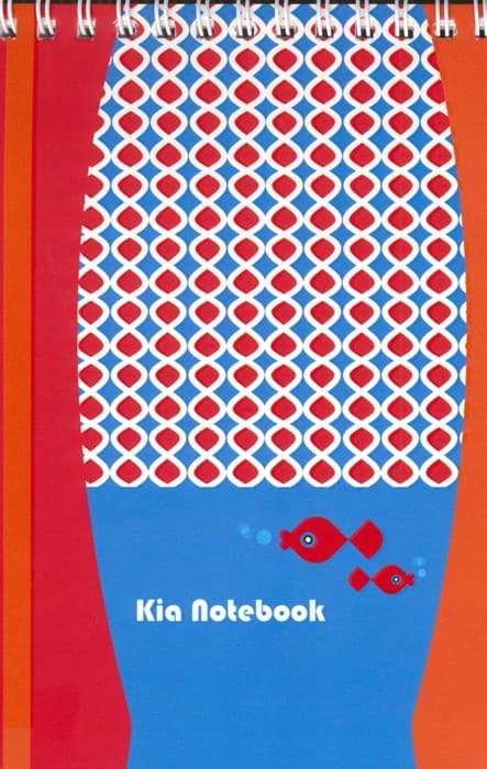 دفتر یادداشت خط دار (چند طرح،کد 00208)،(سیمی)