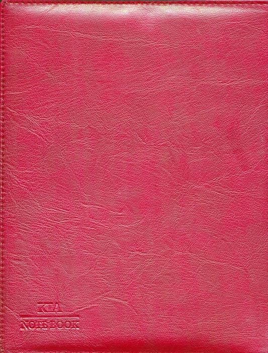 دفتر کلاسوری خط دار 26 حلقه یدک خور (کد 00341)،(چرم)