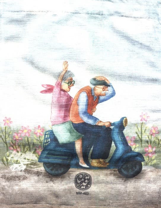 کیف پارچه ای قدیما 25*20 (چند طرح،کد MM 403)