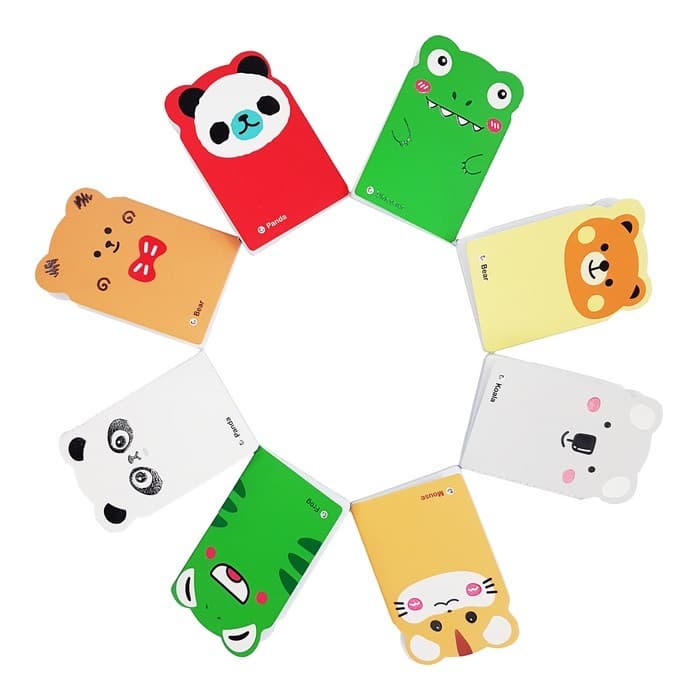 مجموعه دفترچه یادداشت حیوانات بانمک (چند طرح)،(96جلدی،باجعبه)