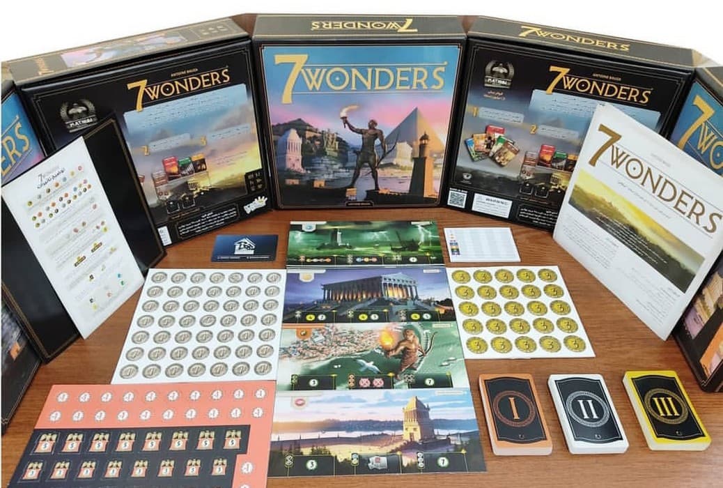 7 WONDERS:بسته بازی ایرانی استراتژیک عجایب هفتگانه (باجعبه)