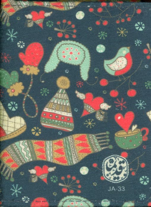 دفترچه یادداشت خط دار مخملی (چند طرح،کد JA)