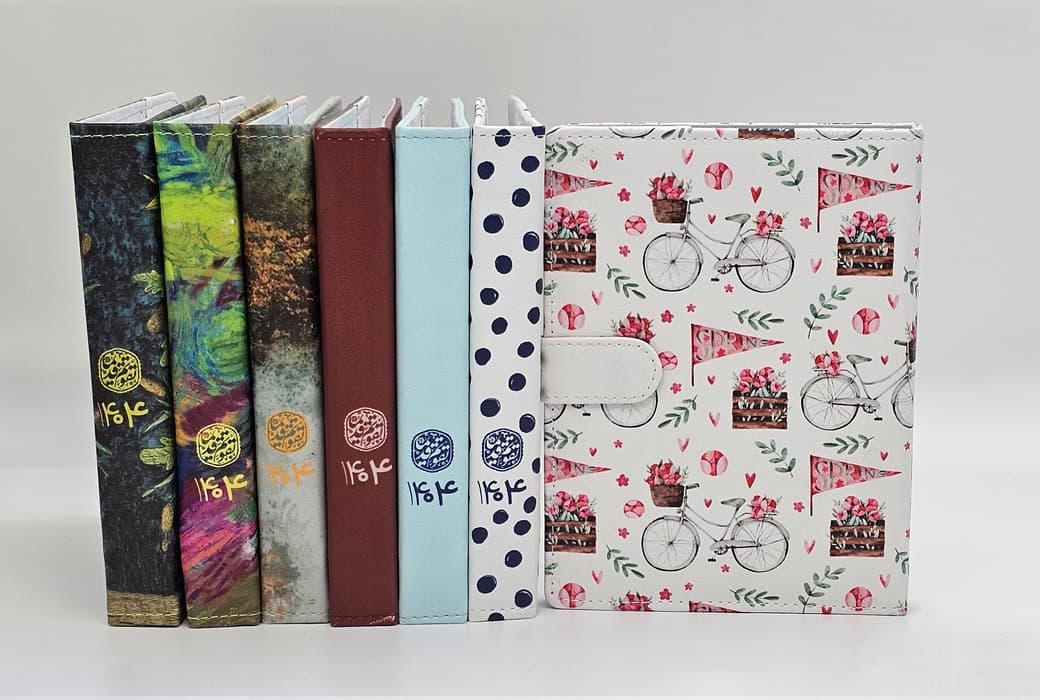 دفتر کلاسوری 20 حلقه (فانتزی،چند طرح)،(چرم)