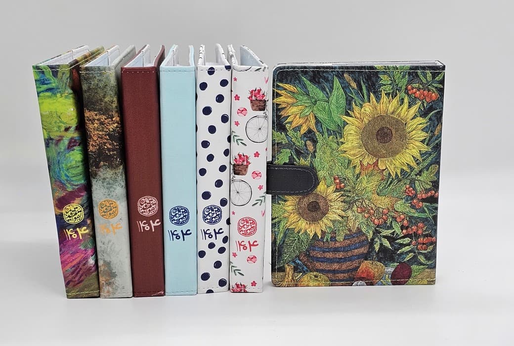 دفتر کلاسوری 20 حلقه (فانتزی،چند طرح)،(چرم)