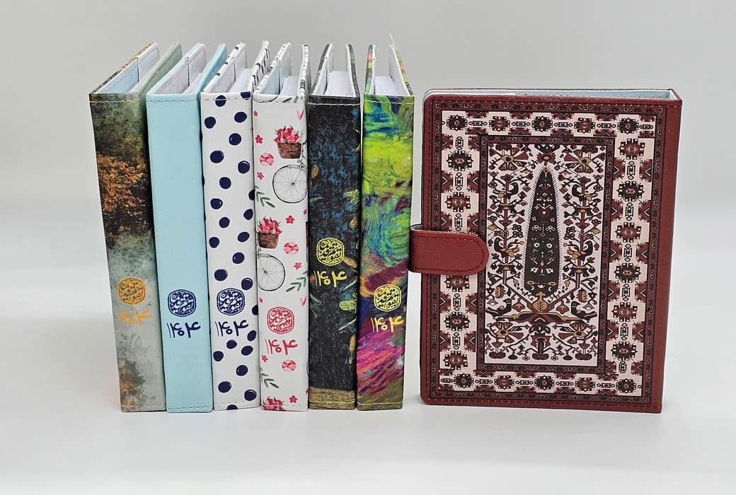 دفتر کلاسوری 20 حلقه (فانتزی،چند طرح)،(چرم)