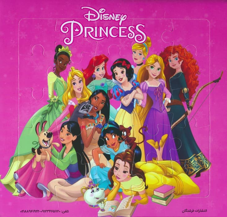 پازل 25 تکه پشت وایت بردی شاهزادگان (گلاسه)