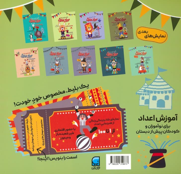 سیرک کاغذی:نمایش هفتم (بشمار با من،از 1تا100)