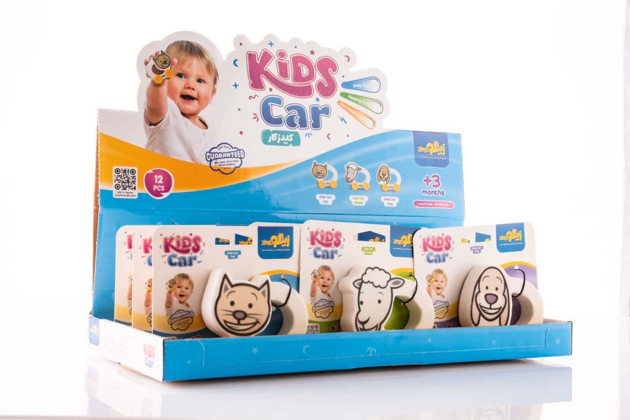 بسته اسباب بازی کیدزکار (KIDS CAR)،(12قطعه،باجعبه)