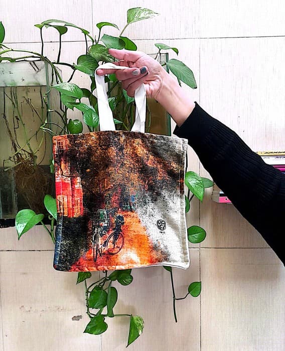 کیف پارچه ای 25*25 (کد KM-32)