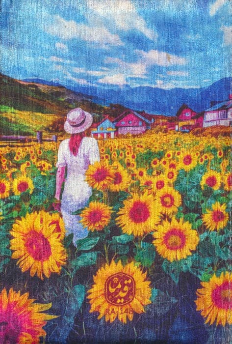 دفتر خط دار مخملی قدیما (کد RA-148)