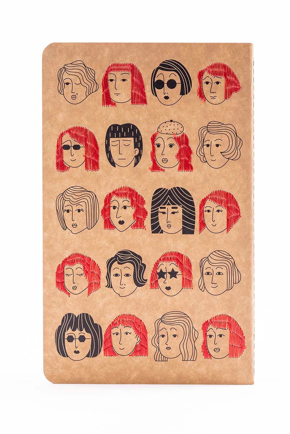 دفتر خط دار (طرح گلدوزی،کد 3)