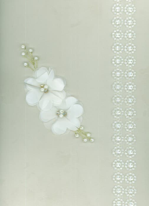 آلبوم بله برون (سفید،کد 00361)،(مخمل،لب طلایی،باجعبه)