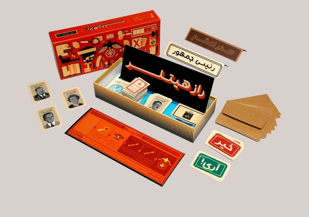 بسته بازی رومیزی کارتی راز هیتلر (بازی هیجان انگیز کشف)،(10 نفره)،(باجعبه)