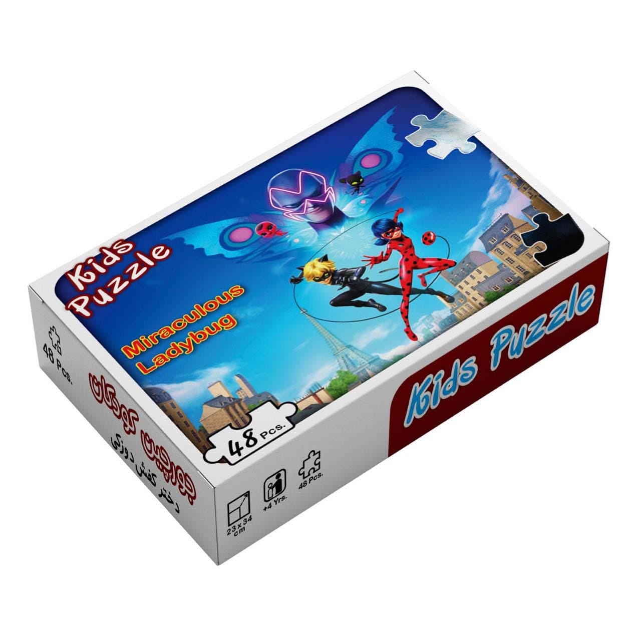 بسته پازل دختر کفش دوزکی (48تکه،باجعبه)