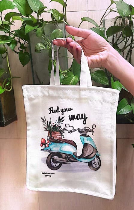 کیف پارچه ای 22*26 (کد M775)