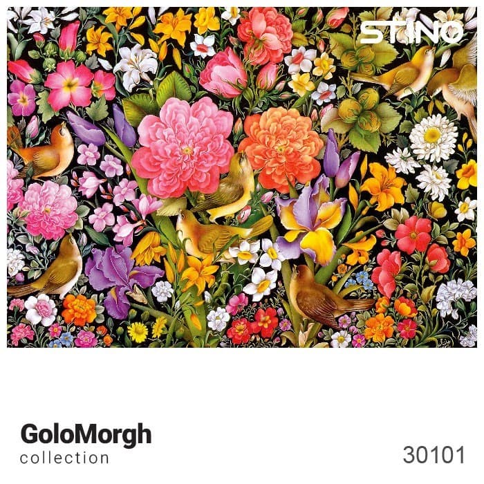 پازل شیشه ای استینو 260 تکه طرح گل و مرغ (کد 30101)،(باجعبه)