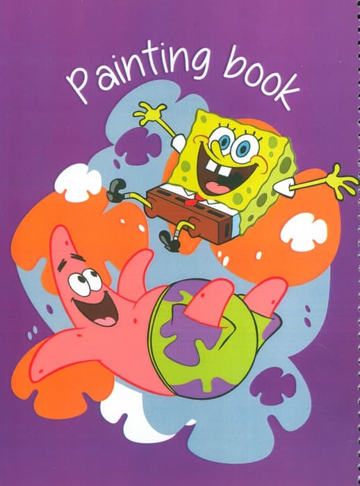 دفتر نقاشی و طراحی 40 برگ (طرح باب اسفنجی،کد 1288)،(سیمی)