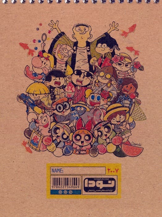 دفتر طراحی A6 (کد 2007)،(سیمی)