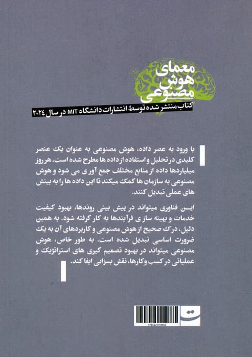 معمای هوش مصنوعی (به کارگیری قدرت هوش مصنوعی برای سازمان شما به صورت سودآور و ایمن)