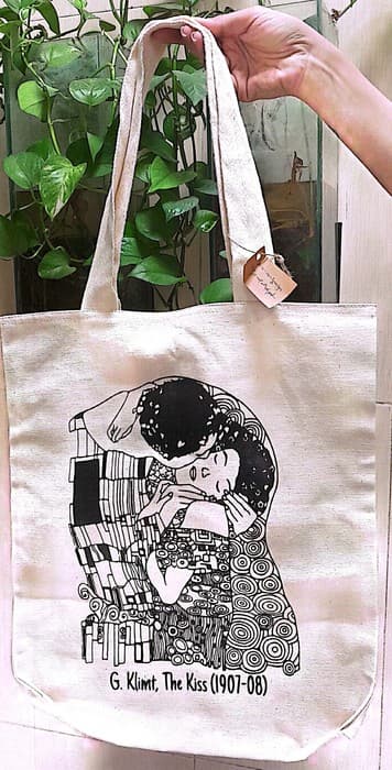 کیف پارچه ای 40*39 (بوسه کلیمت،کد 750)