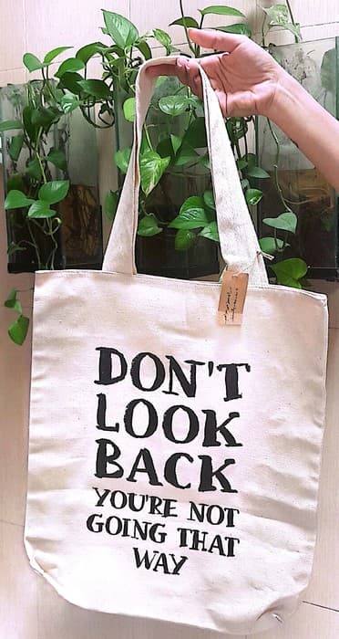 کیف پارچه ای 41*36 (DONT LOOK BACK،کد 750)