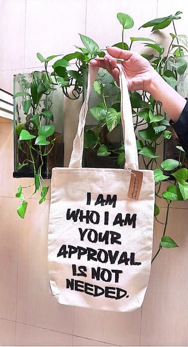 کیف پارچه ای 31/5*235 (I AM،کد 730)