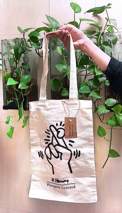 کیف پارچه ای 34*24 (کیت هرینگ،کد 730)