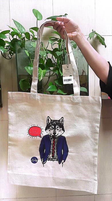 کیف پارچه ای 40*39 (طرح روباه فانتزی)