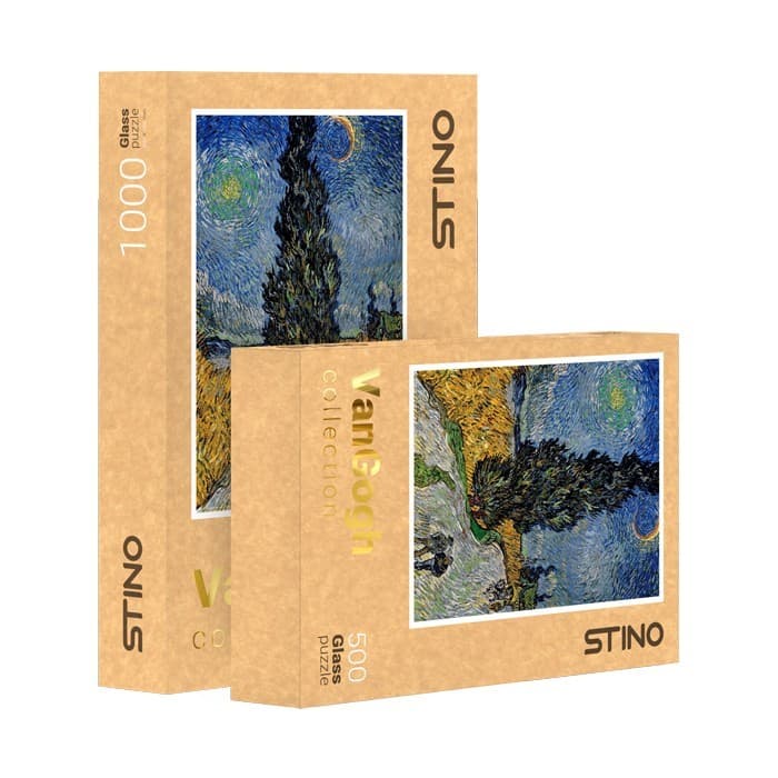 پازل شیشه ای استینو 500 تکه طرح ونگوگ (کد 12105)