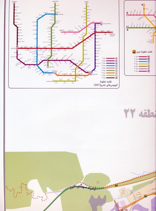 نقشه شهرداری تهران منطقه 22 (کد 422)،(گلاسه)