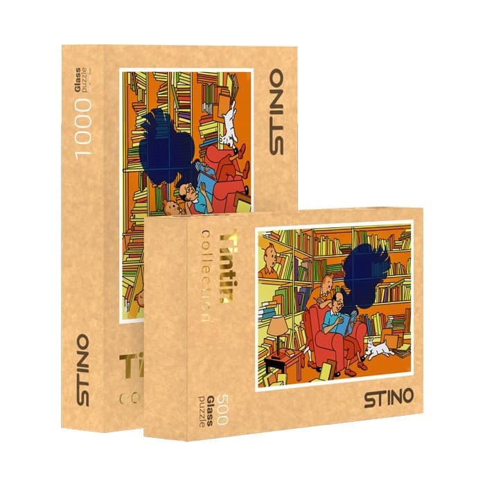 پازل شیشه ای استینو 500 تکه طرح تن تن (کد 19104)،(باجعبه)