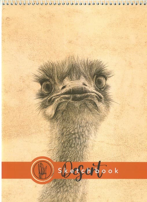 دفتر نقاشی و طراحی 40 برگ (طرح صحرا،کد 1279)،(سیمی)