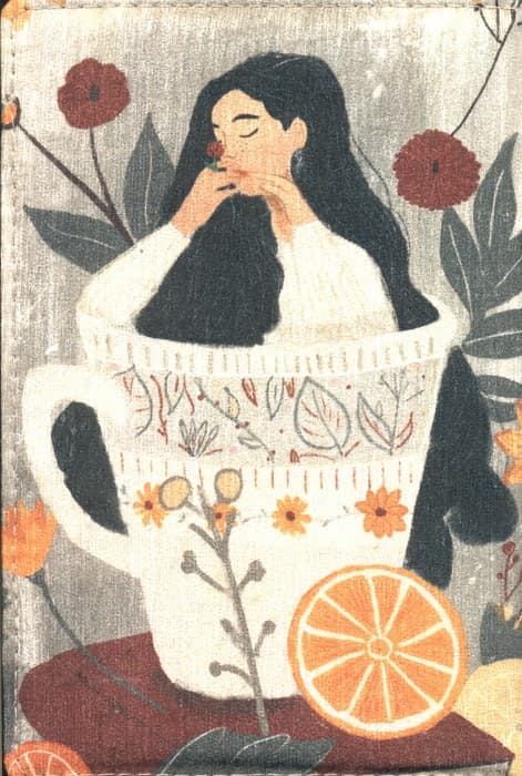 دفتر خاطرات بی خط مخملی قدیما (کد 10)